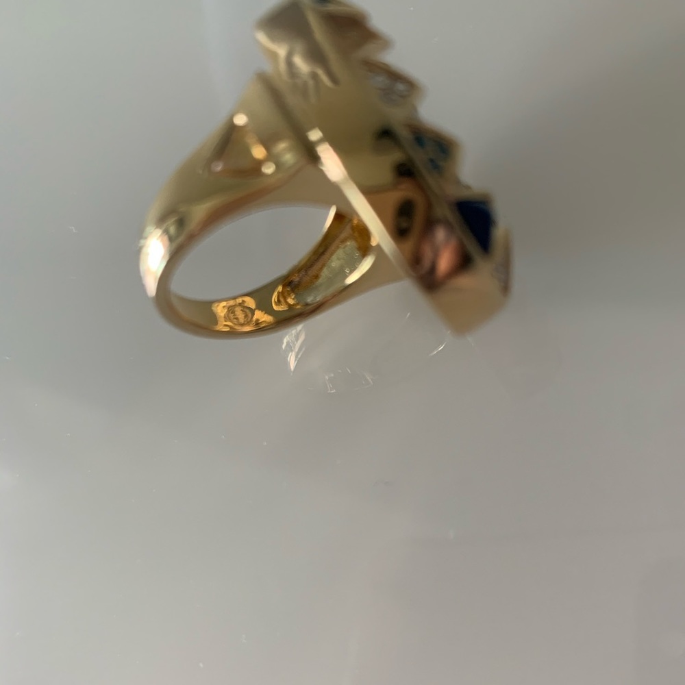 🖤BLACK FRIDAY SALE🖤 HOUSE of HARLOW gold tiger eye crystal oval ring - Picture 5 of 7